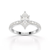 1.48 CT Marquise Shape Lab Diamond Ring